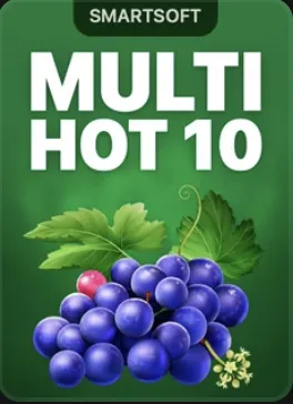 Multi Hot 10 cover: bunch of blue grapes on green